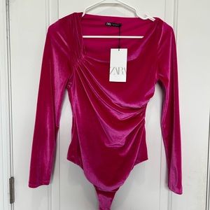 ZARA Velvet Bodysuit